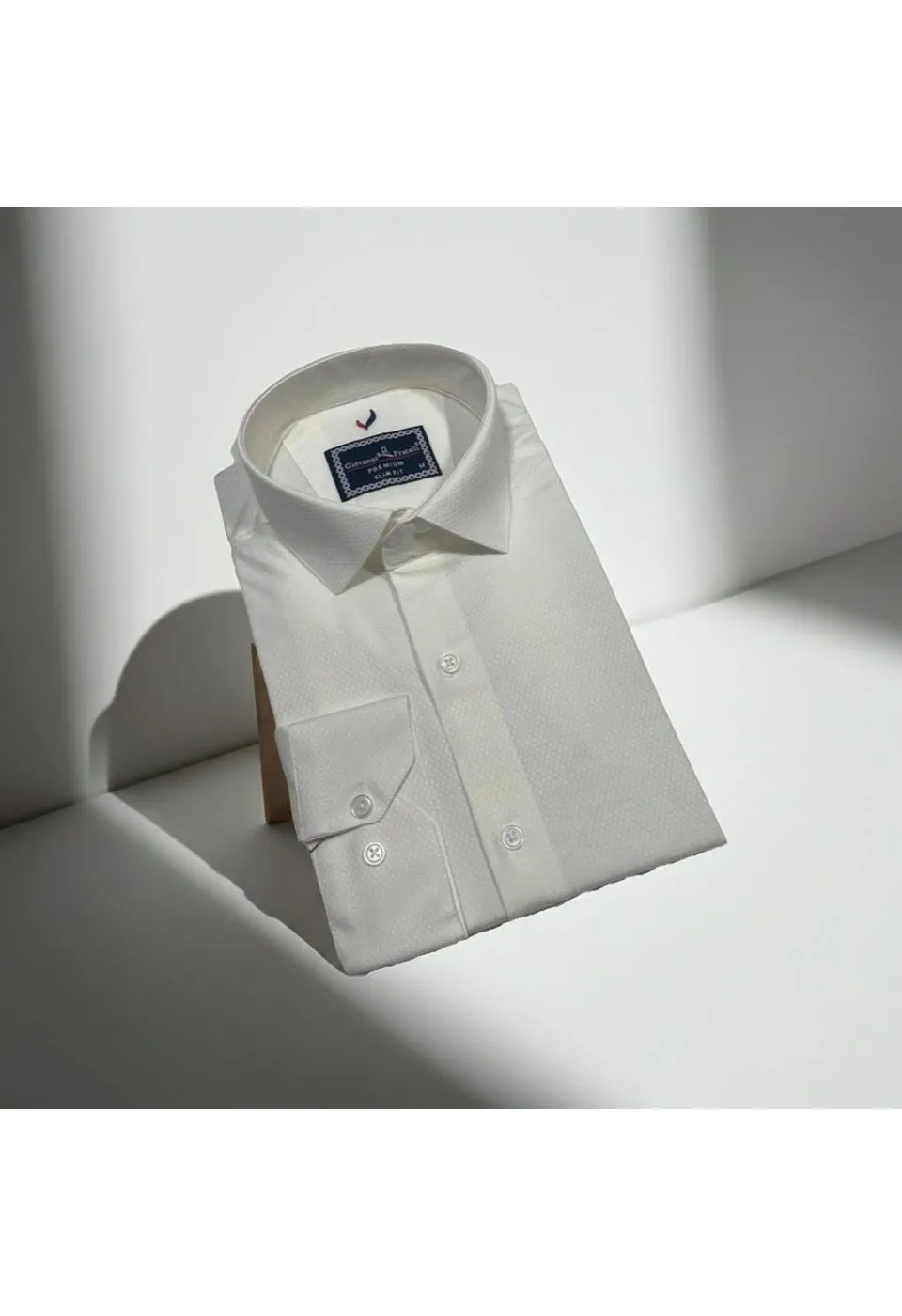 Slim Fit Uzun Kol Düz Renk Saten Erkek Gömlek 3GMK311353002 - Giovanni Fratelli