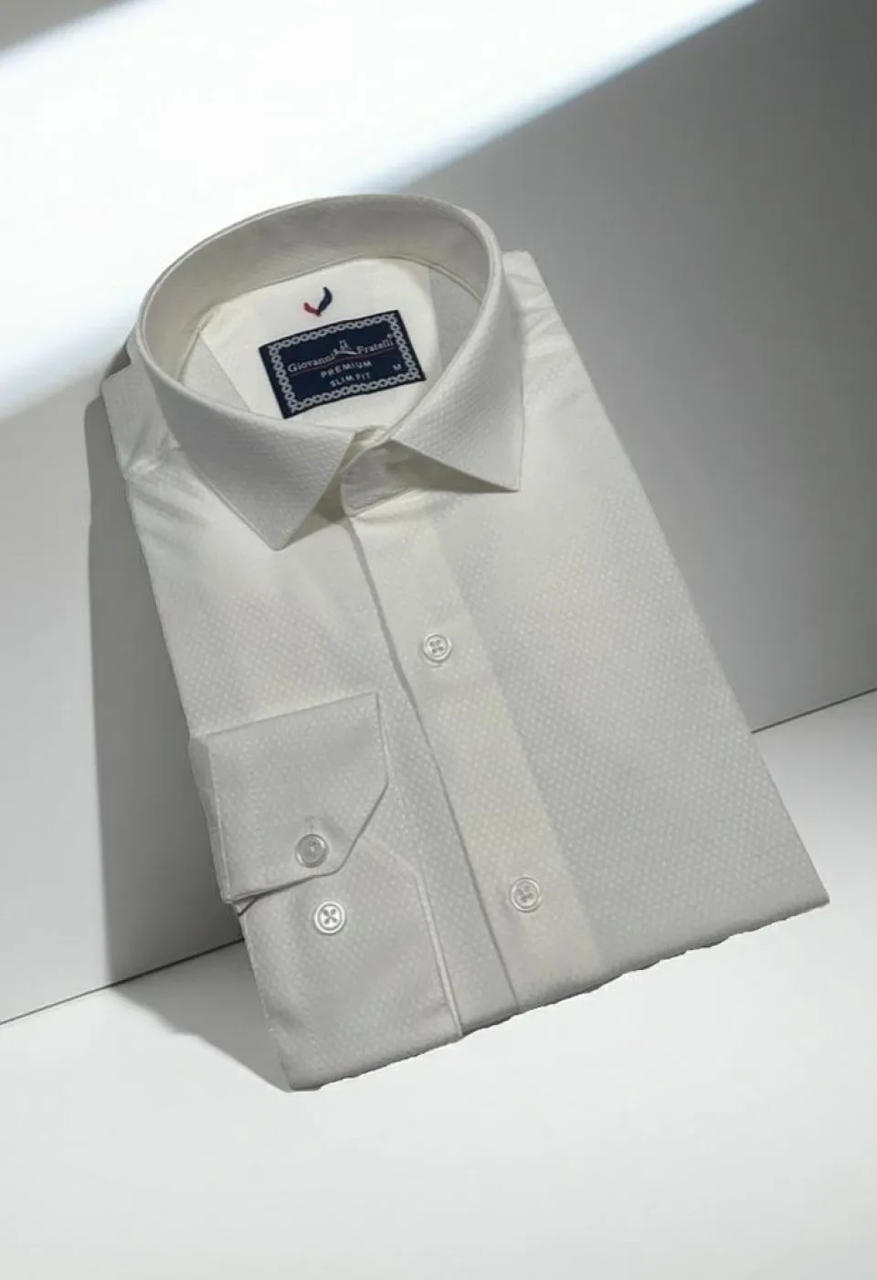 Slim Fit Uzun Kol Düz Renk Saten Erkek Gömlek 3GMK311353002 - Giovanni Fratelli