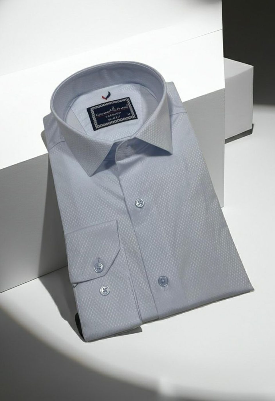 Slim Fit Uzun Kol Düz Renk Saten Erkek Gömlek 3GMK311353003