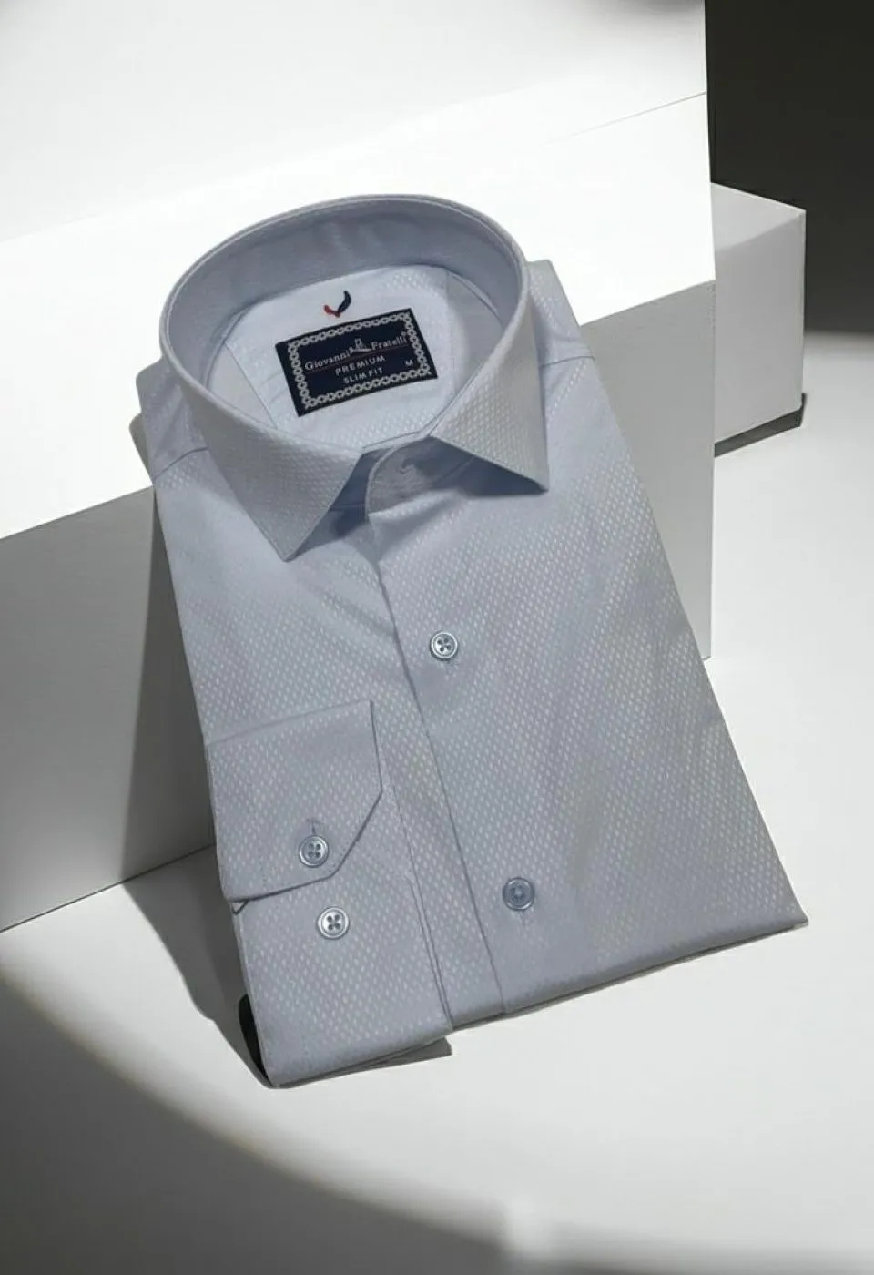 Slim Fit Uzun Kol Düz Renk Saten Erkek Gömlek 3GMK311353003