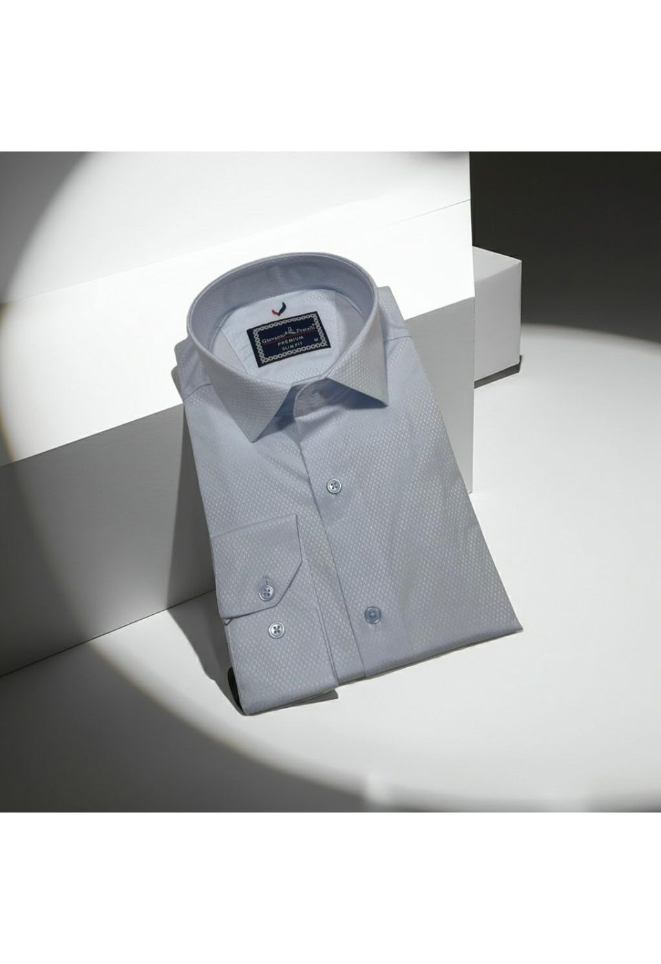 Slim Fit Uzun Kol Düz Renk Saten Erkek Gömlek 3GMK311353003 - Giovanni Fratelli