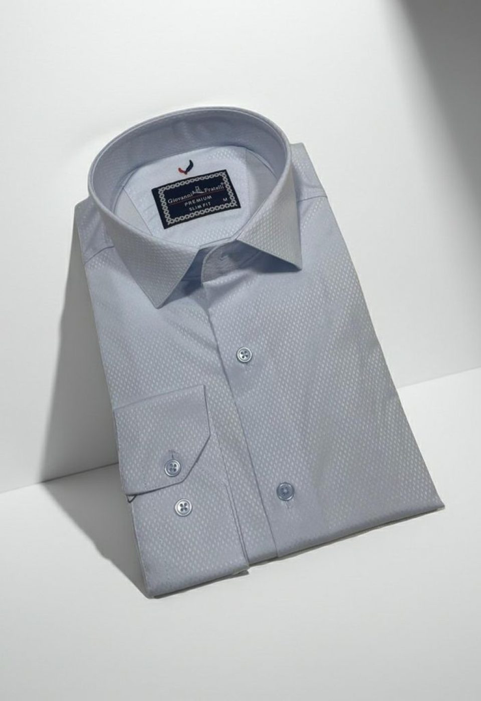 Slim Fit Uzun Kol Düz Renk Saten Erkek Gömlek 3GMK311353003