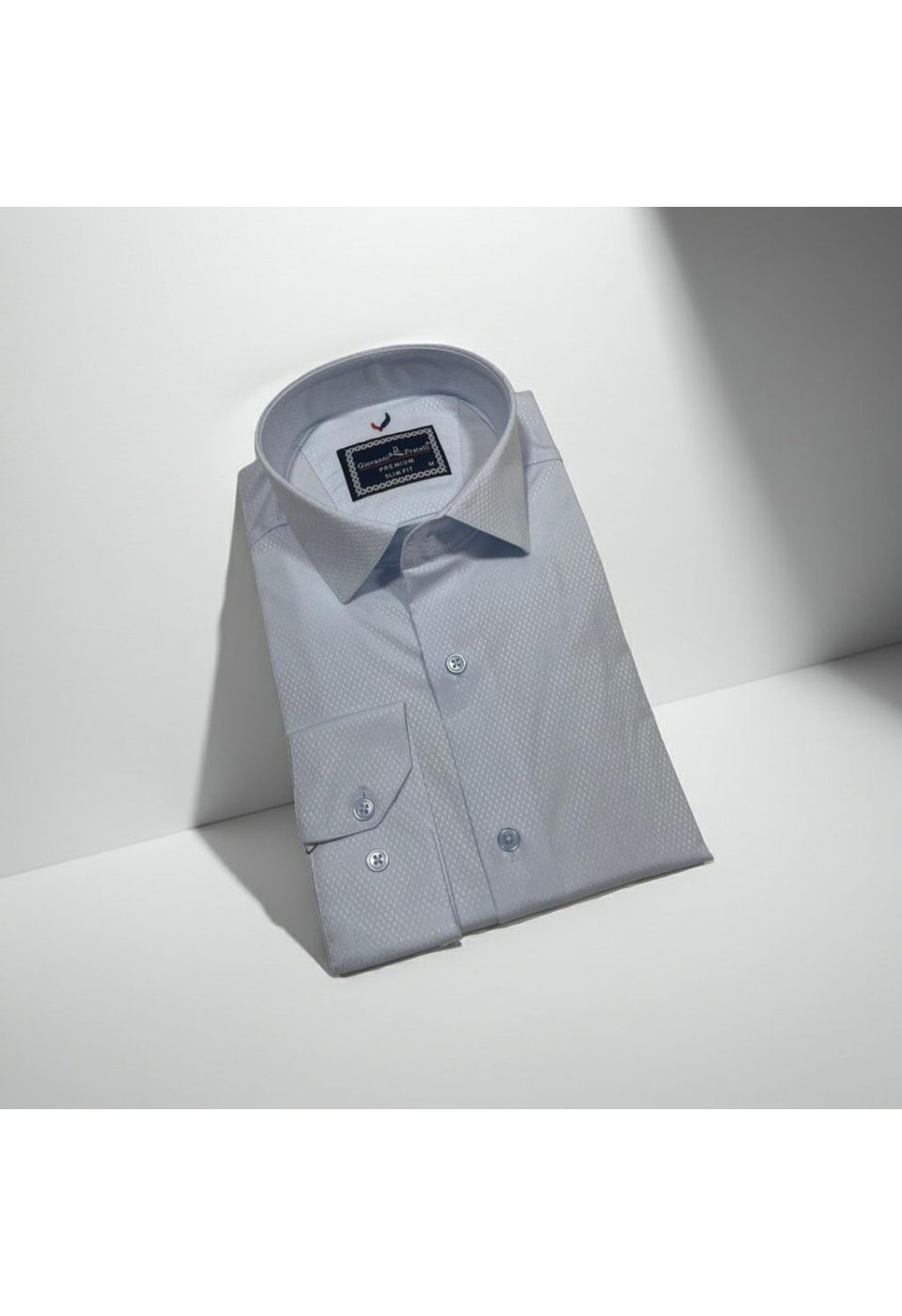 Slim Fit Uzun Kol Düz Renk Saten Erkek Gömlek 3GMK311353003 - Giovanni Fratelli