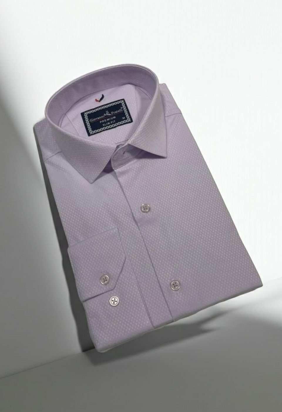 Slim Fit Uzun Kol Düz Renk Saten Erkek Gömlek 3GMK311353004
