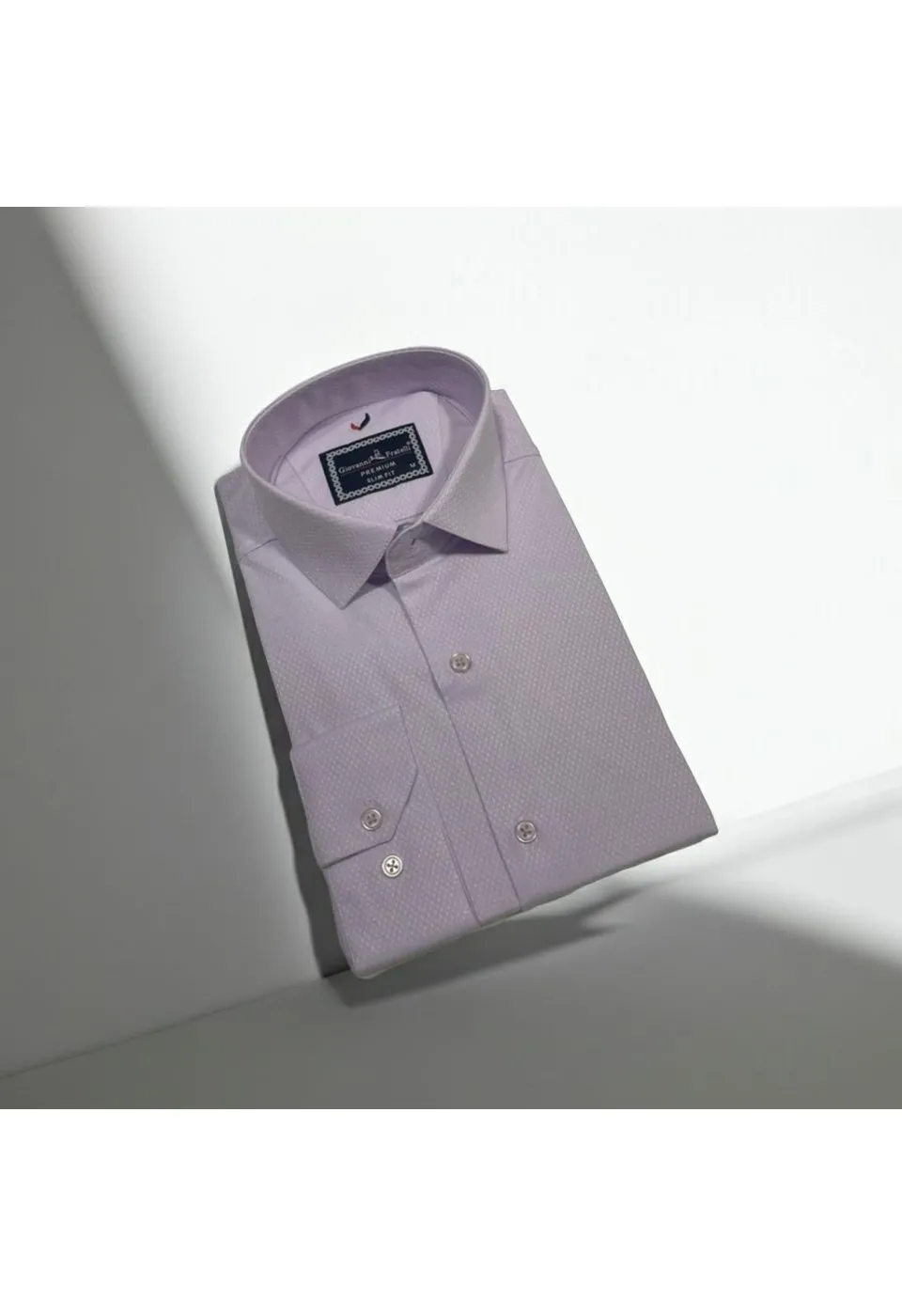 Slim Fit Uzun Kol Düz Renk Saten Erkek Gömlek 3GMK311353004 - Giovanni Fratelli
