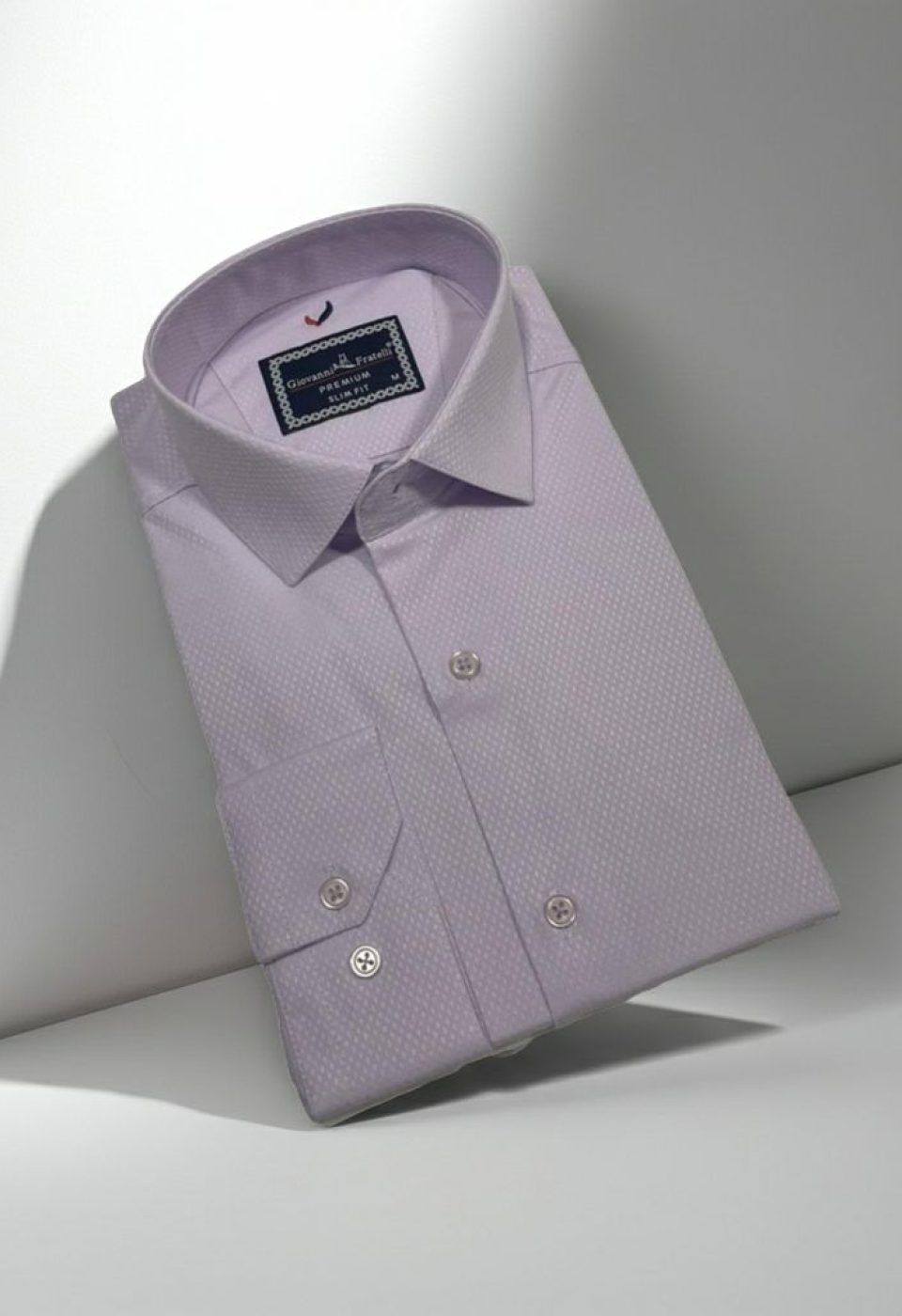 Slim Fit Uzun Kol Düz Renk Saten Erkek Gömlek 3GMK311353004