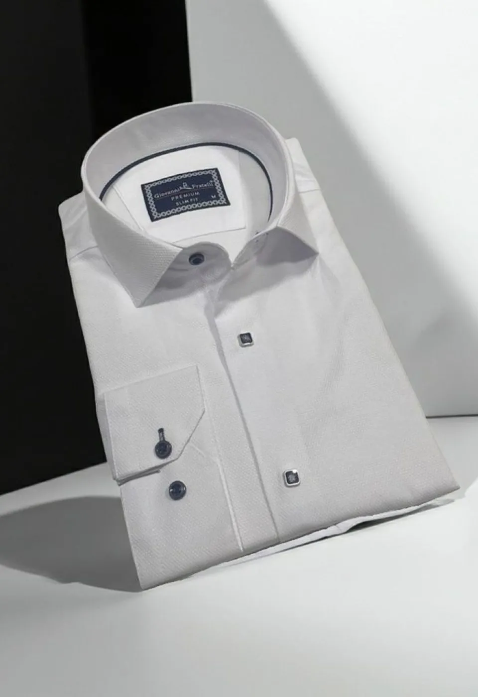 Slim Fit Uzun Kol Desenli Armürlü Jakar Erkek Gömlek 3GMK311357001