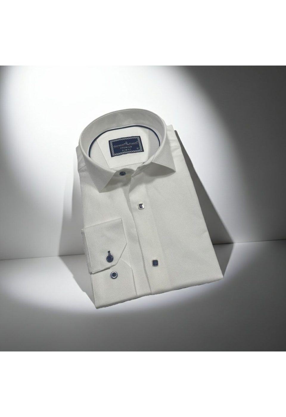 Slim Fit Uzun Kol Desenli Armürlü Jakar Erkek Gömlek 3GMK311357002 - Giovanni Fratelli