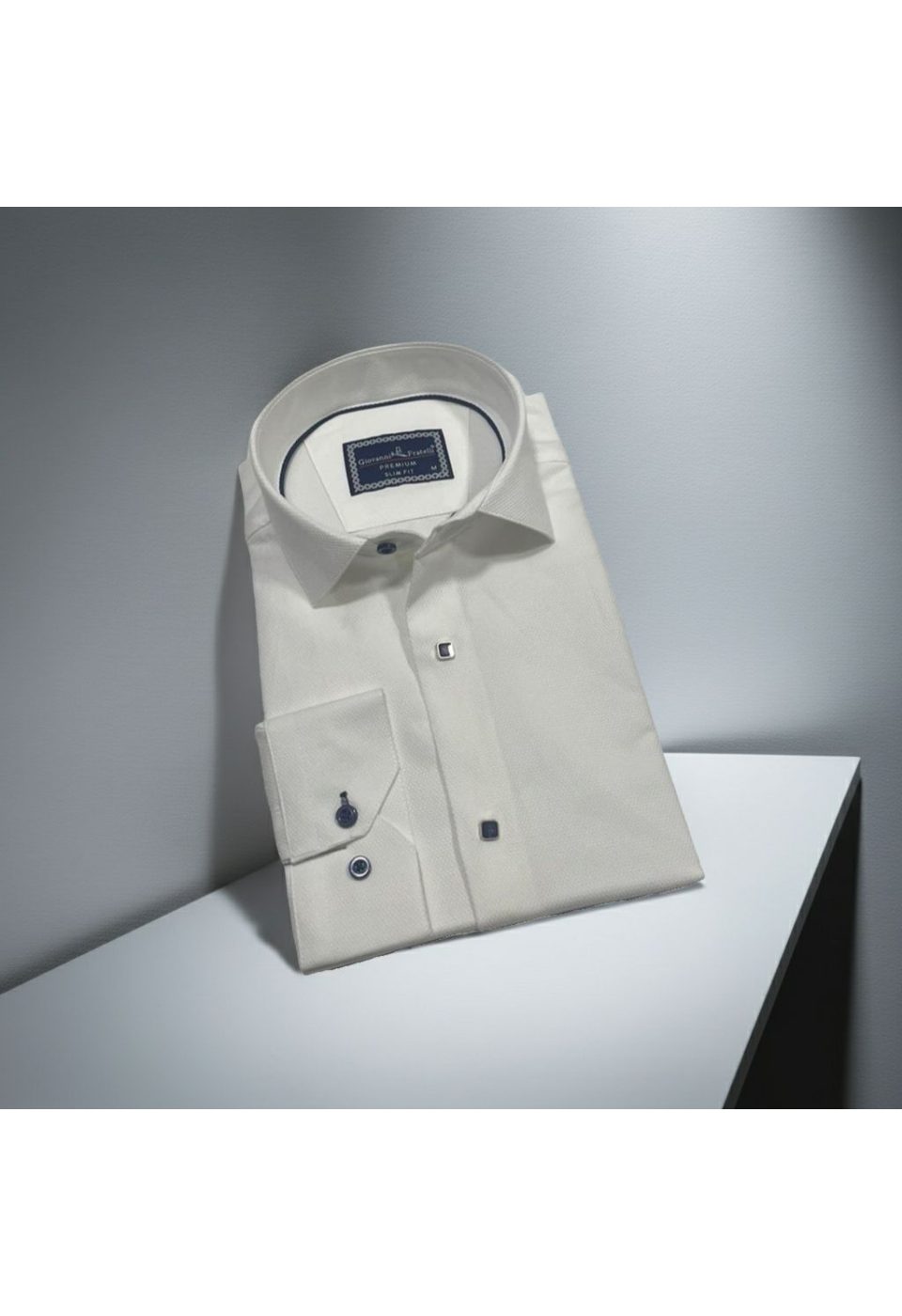Slim Fit Uzun Kol Desenli Armürlü Jakar Erkek Gömlek 3GMK311357002 - Giovanni Fratelli