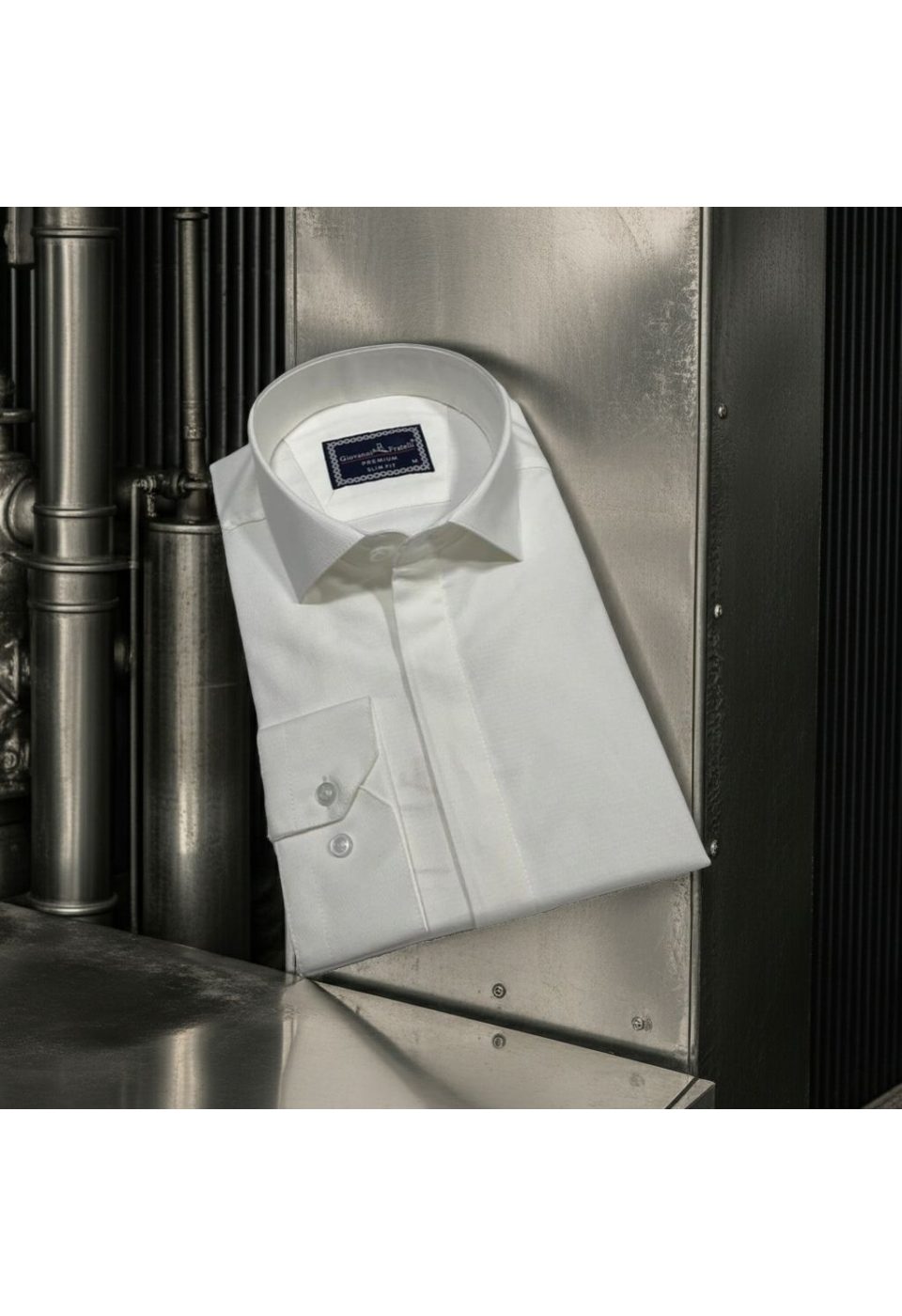 1358 CR JKR 002 Slim Fit Uzun Kol Desenli Armürlü Jakar Erkek Gömlek 3GMK311358002 - Giovanni Fratelli