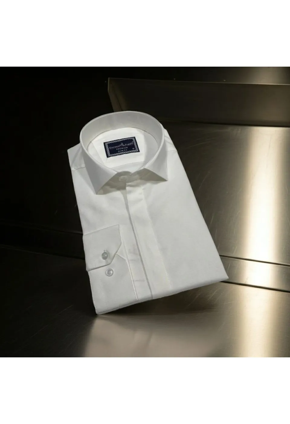 Slim Fit Uzun Kol Desenli Armürlü Jakar Erkek Gömlek 3GMK311358002 - Giovanni Fratelli