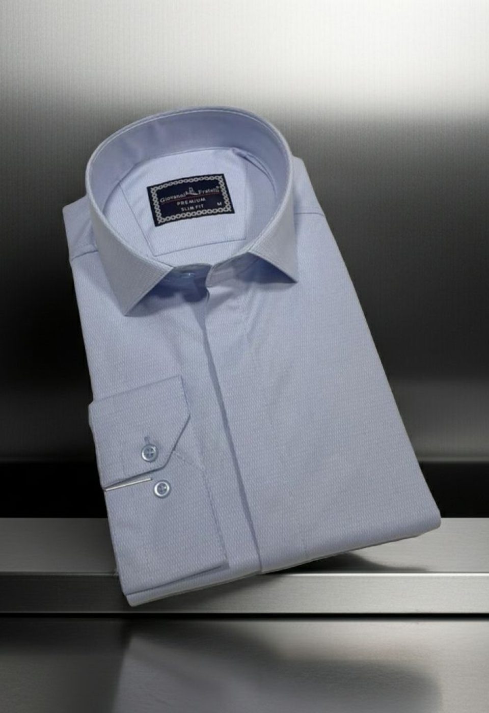 Slim Fit Uzun Kol Desenli Armürlü Jakar Erkek Gömlek 3GMK311358003 Slim Fit Uzun Kol Desenli Armürlü Jakar Erkek Gömlek 3GMK311358003