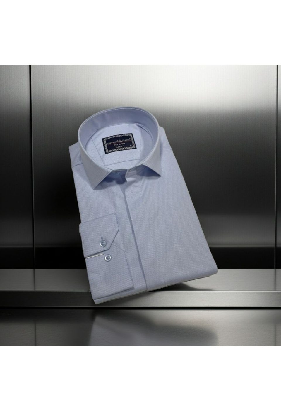 1358 CR JKR 003 Slim Fit Uzun Kol Desenli Armürlü Jakar Erkek Gömlek 3GMK311358003 - Giovanni Fratelli