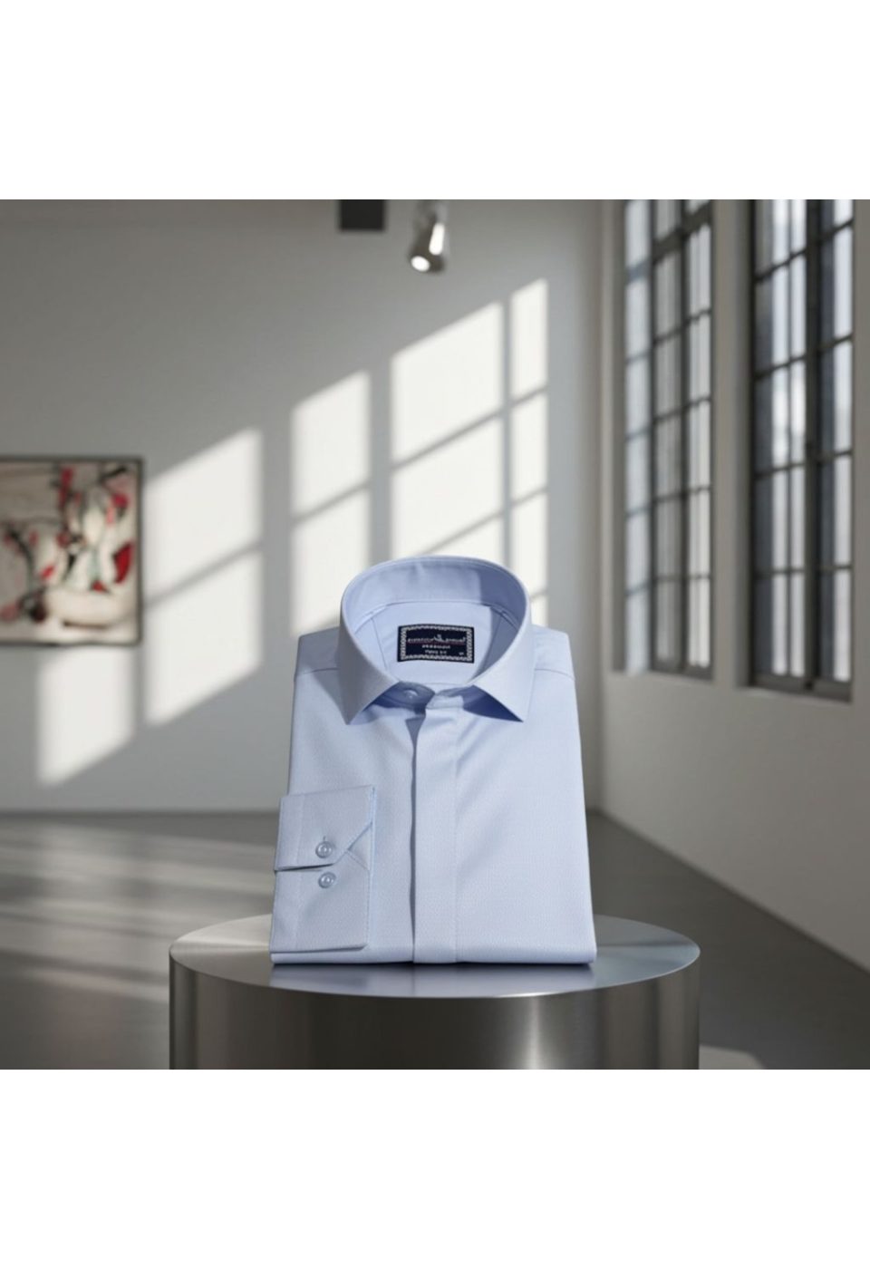 1358 CR JKR 003 Slim Fit Uzun Kol Desenli Armürlü Jakar Erkek Gömlek 3GMK311358003 - Giovanni Fratelli