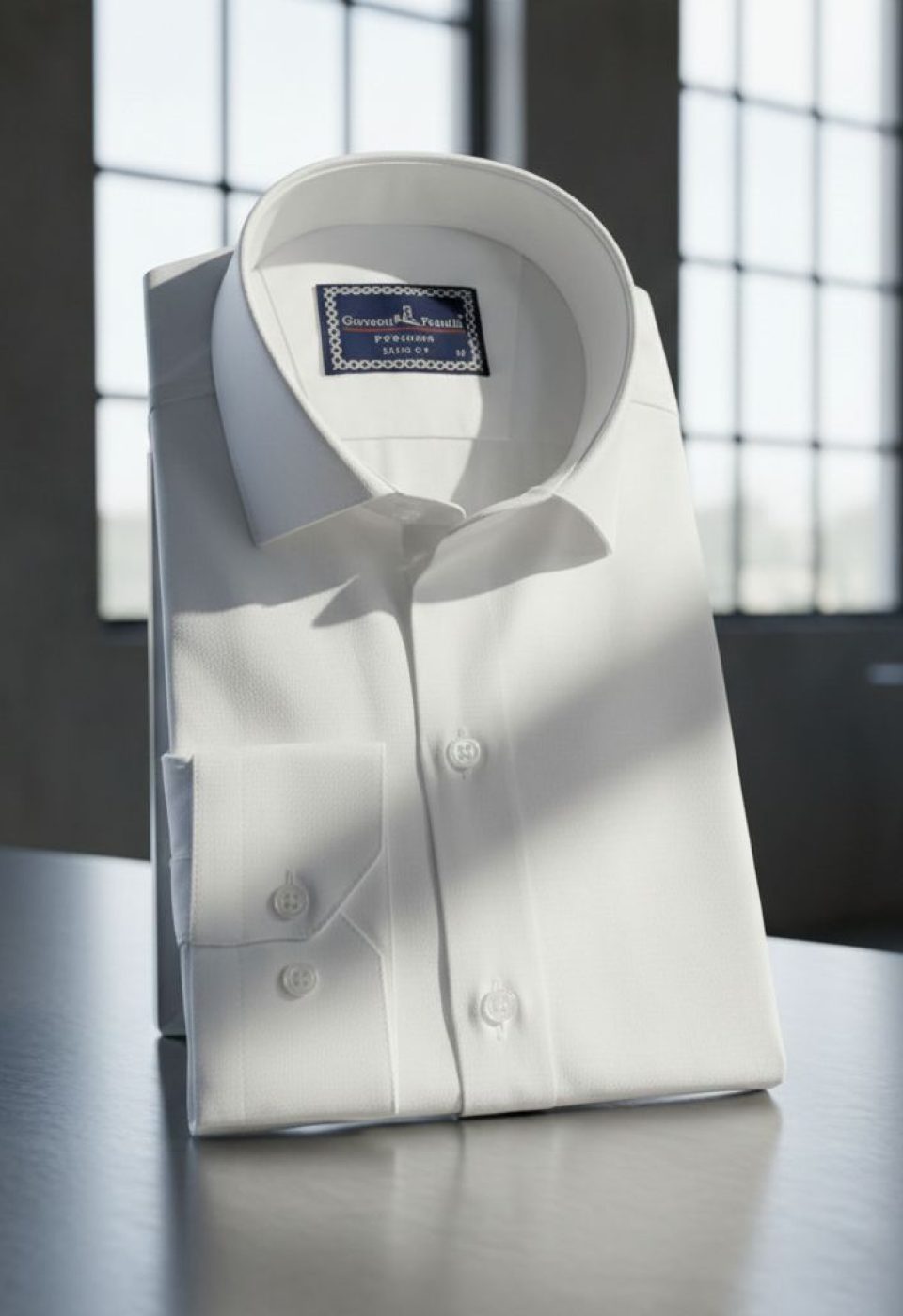 Slim Fit Uzun Kol Desenli Armürlü Jakar Erkek Gömlek 3GMK311359001