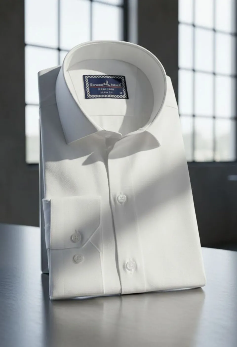 Slim Fit Uzun Kol Desenli Armürlü Jakar Erkek Gömlek 3GMK311359001