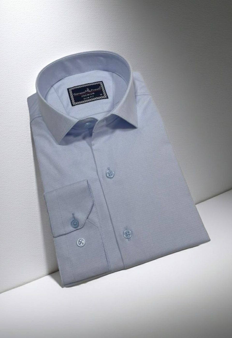 Slim Fit Uzun Kol Desenli Armürlü Jakar Erkek Gömlek 3GMK311359003