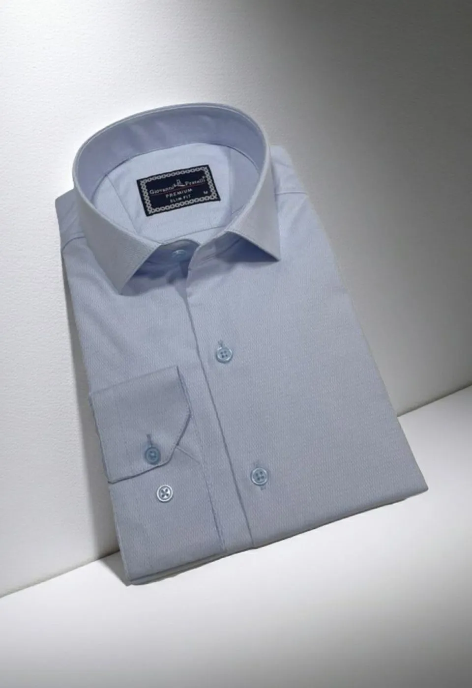 Slim Fit Uzun Kol Desenli Armürlü Jakar Erkek Gömlek 3GMK311359003