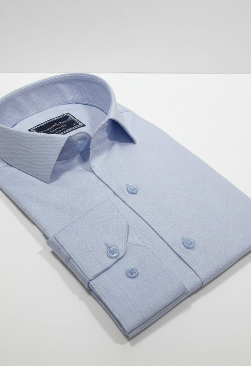Slim Fit Uzun Kol Desenli Armürlü Jakar Erkek Gömlek 3GMK311359003