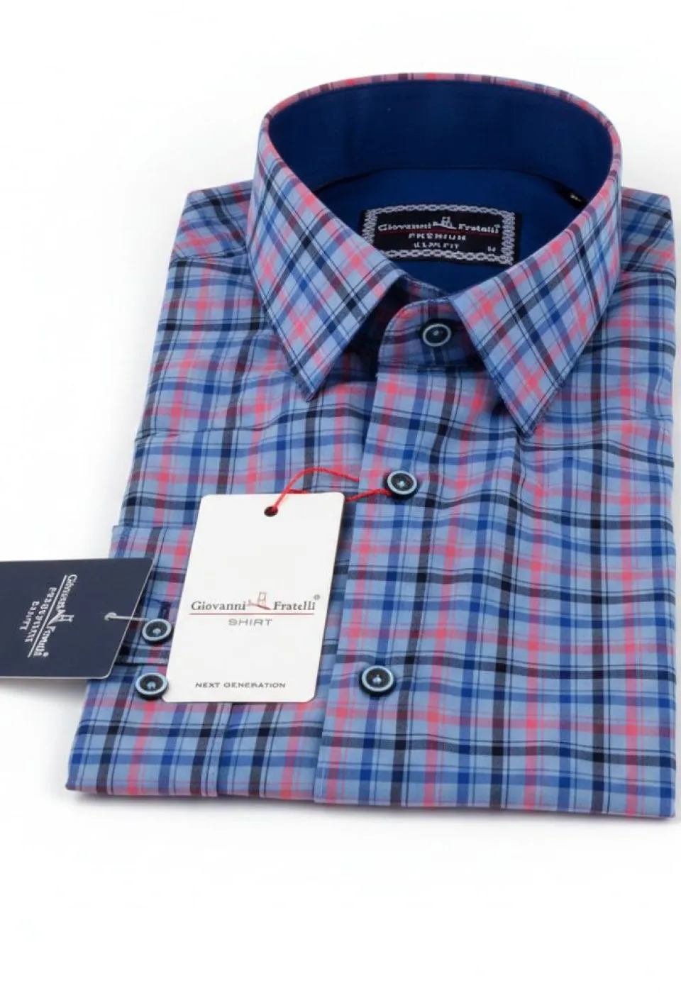 Slim Fit Uzun Kol Desenli Erkek Gömlek 3GMK311412002