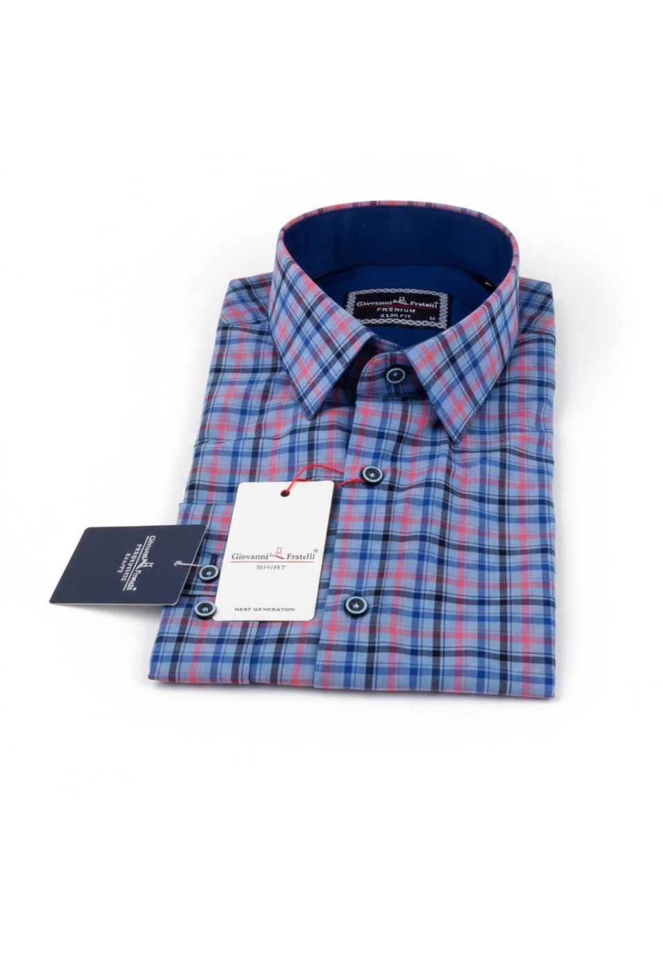 Slim Fit Uzun Kol Desenli Erkek Gömlek 3GMK311412002 - Giovanni Fratelli
