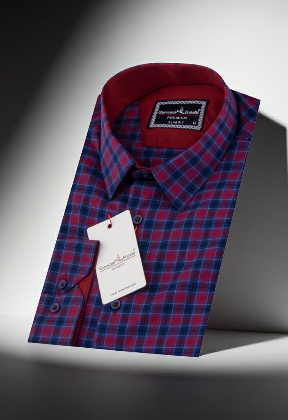 1412 CR 004 Slim Fit Uzun Kol Desenli Erkek Gömlek 3GMK311412004 - Giovanni Fratelli