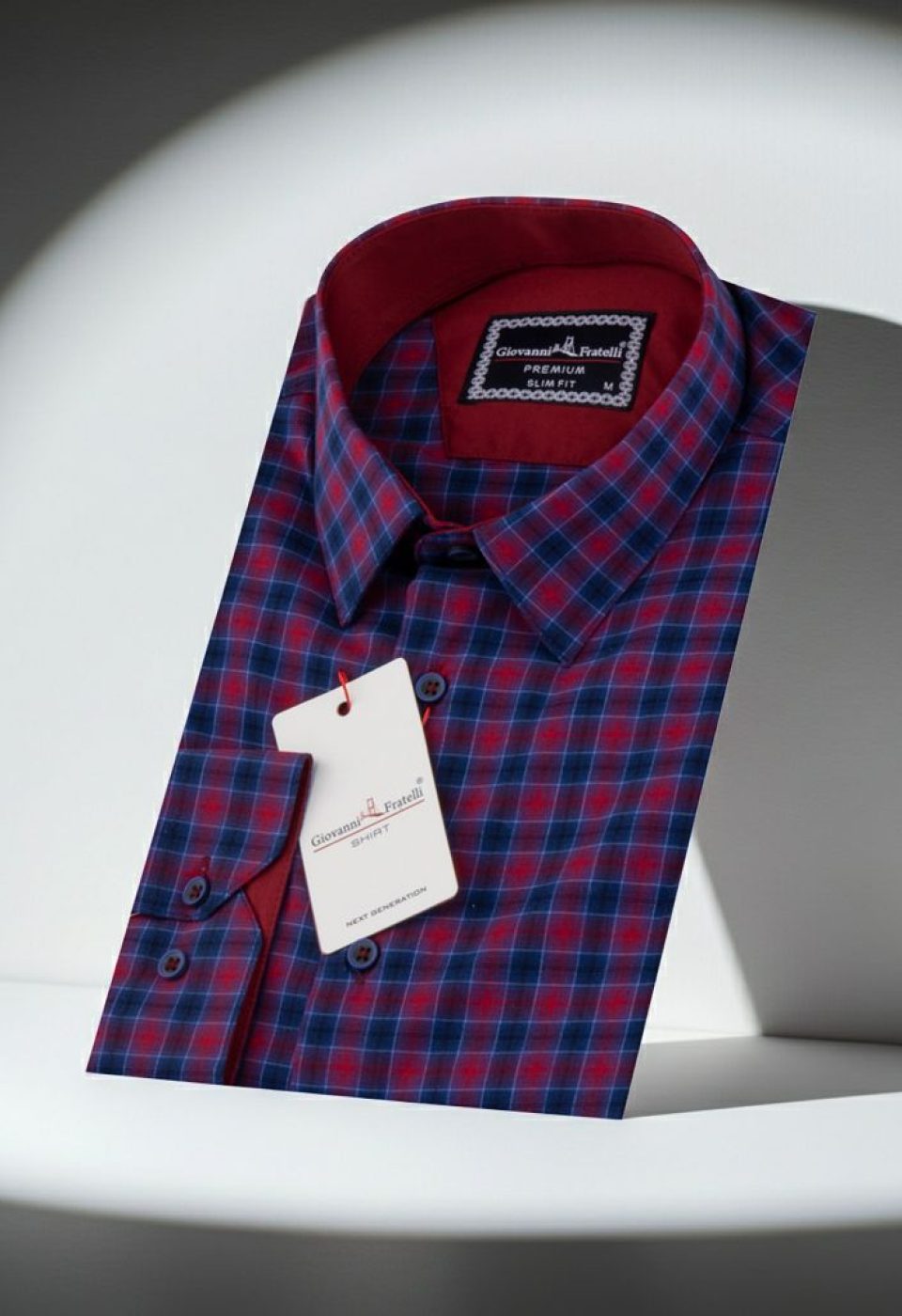 Slim Fit Uzun Kol Desenli Erkek Gömlek 3GMK311412004
