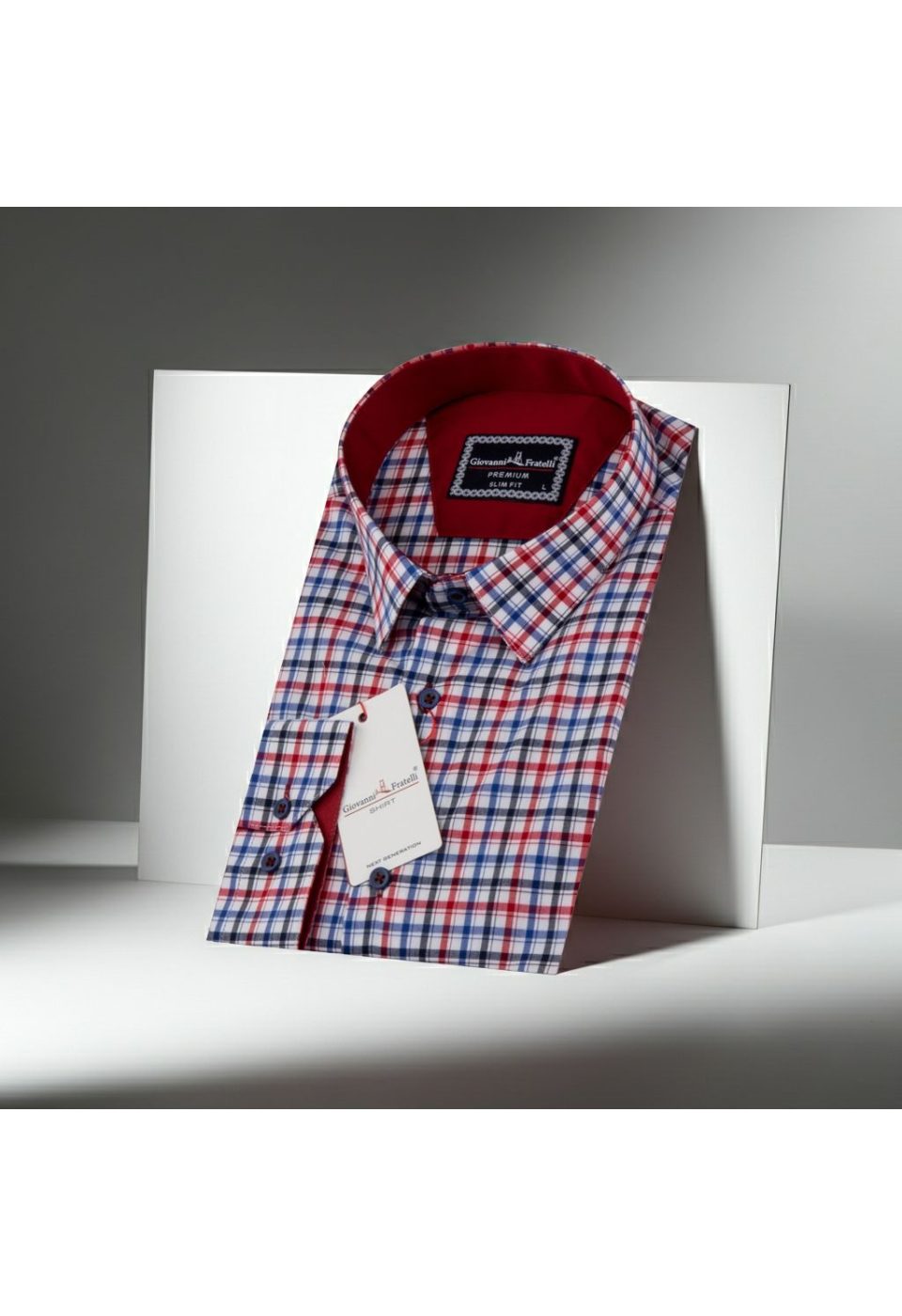 Slim Fit Uzun Kol Desenli Erkek Gömlek 3GMK311412007 - Giovanni Fratelli