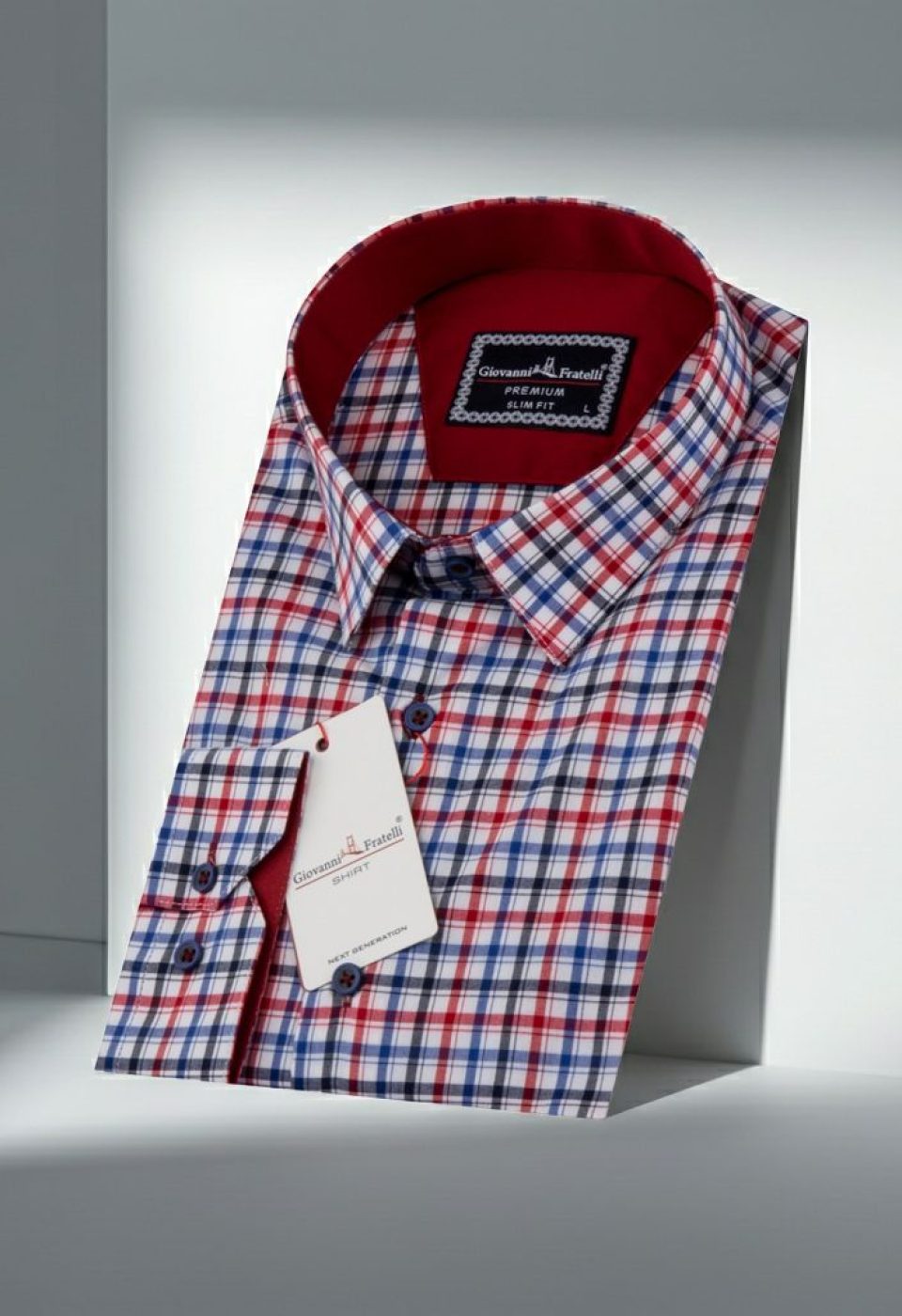 Slim Fit Uzun Kol Desenli Erkek Gömlek 3GMK311412007
