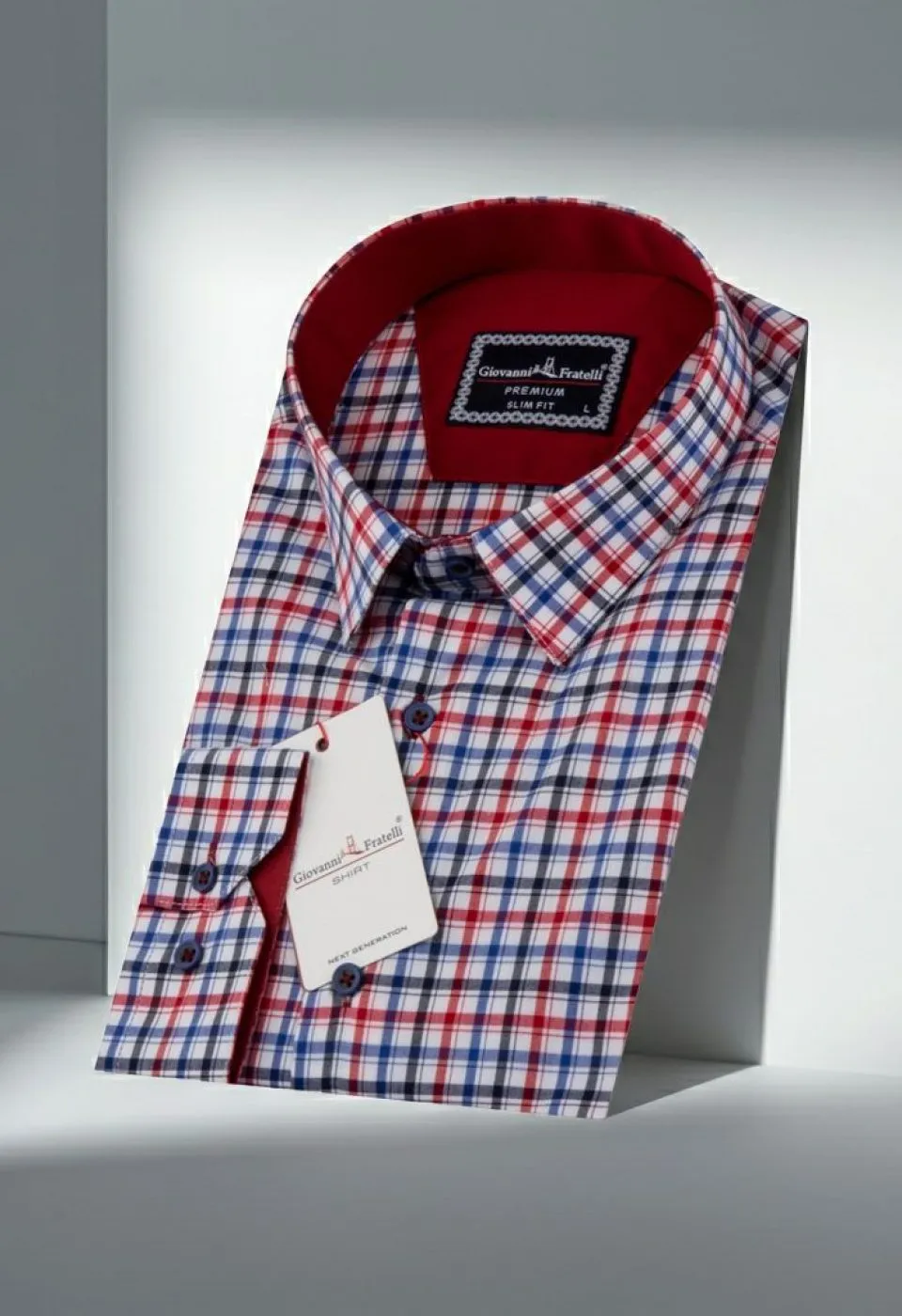 Slim Fit Uzun Kol Desenli Erkek Gömlek 3GMK311412007