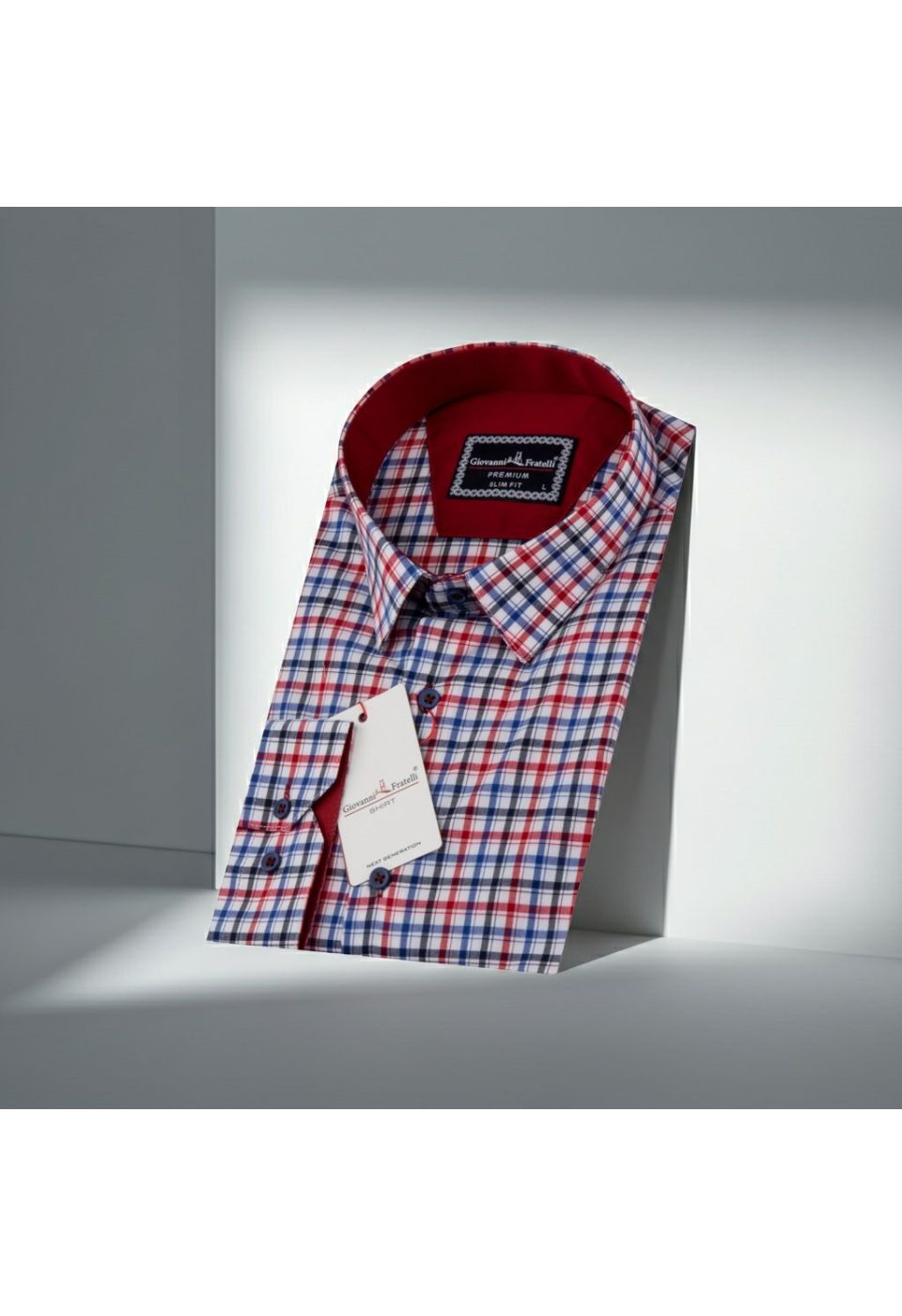Slim Fit Uzun Kol Desenli Erkek Gömlek 3GMK311412007 - Giovanni Fratelli