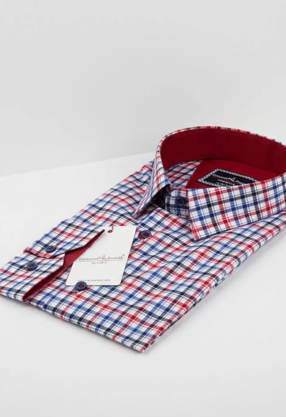 Slim Fit Uzun Kol Desenli Erkek Gömlek 3GMK311412007