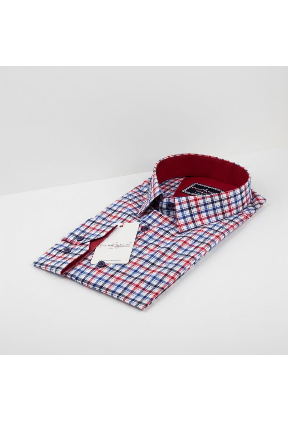 Slim Fit Uzun Kol Desenli Erkek Gömlek 3GMK311412007 - Giovanni Fratelli