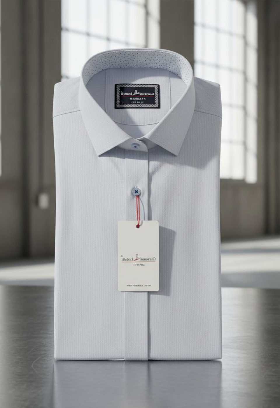 1412 CR K JKR 001 Slim Fit Kısa Kol Desenli Armürlü Jakar Erkek Gömlek 3GMK321412001 - Giovanni Fratelli