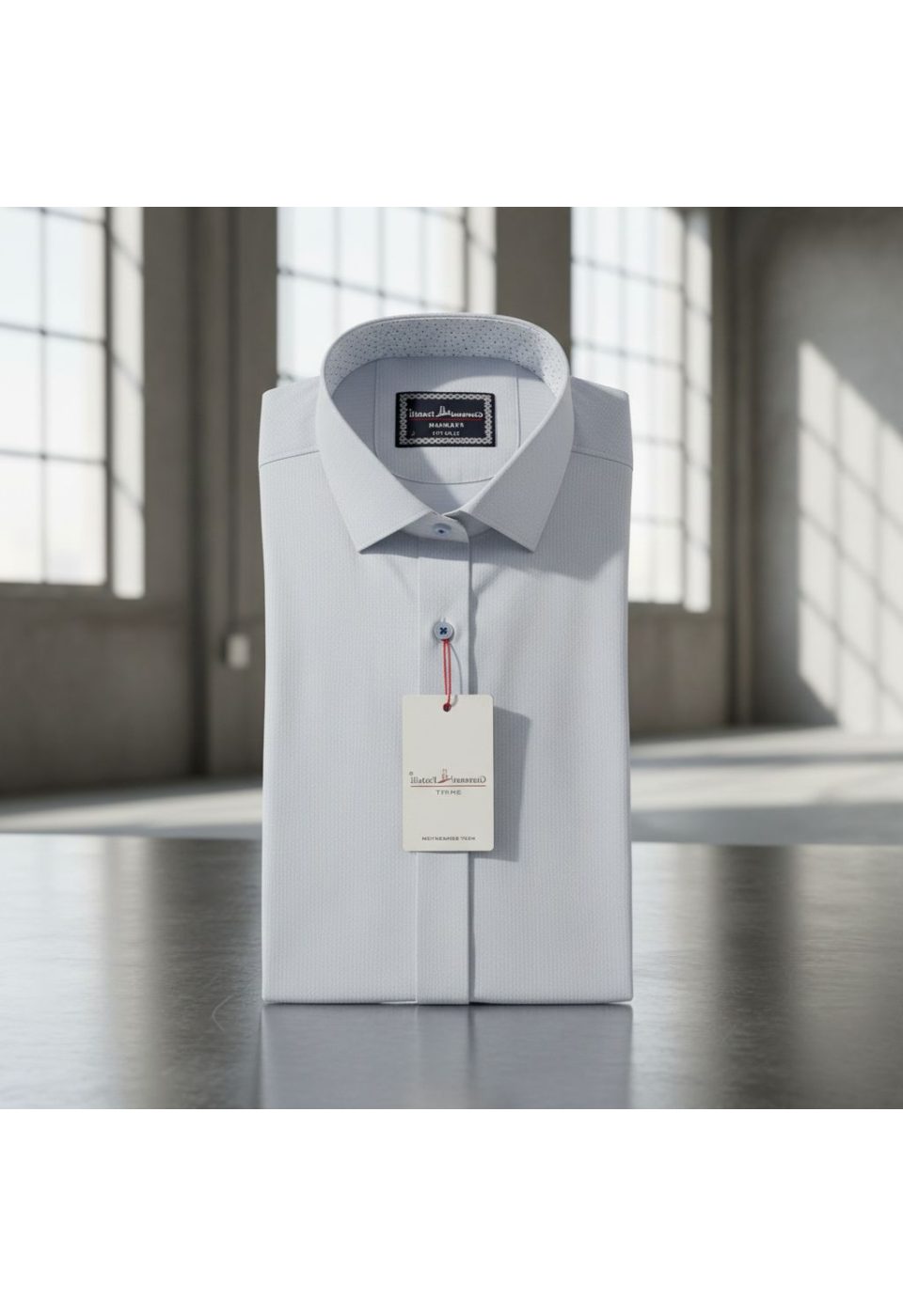 1412 CR K JKR 001 Slim Fit Kısa Kol Desenli Armürlü Jakar Erkek Gömlek 3GMK321412001 - Giovanni Fratelli