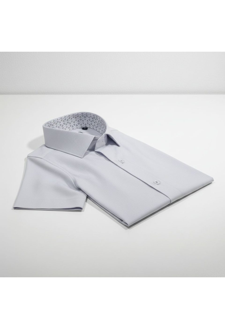 1412 CR K JKR 011 Slim Fit Kısa Kol Desenli Armürlü Jakar Erkek Gömlek 3GMK321412011 - Giovanni Fratelli