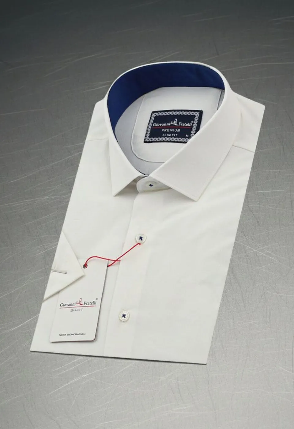 Slim Fit Kısa Kol Desenli Armürlü Jakar Erkek Gömlek 3GMK321413002 Slim Fit Kısa Kol Desenli Armürlü Jakar Erkek Gömlek 3GMK321413002