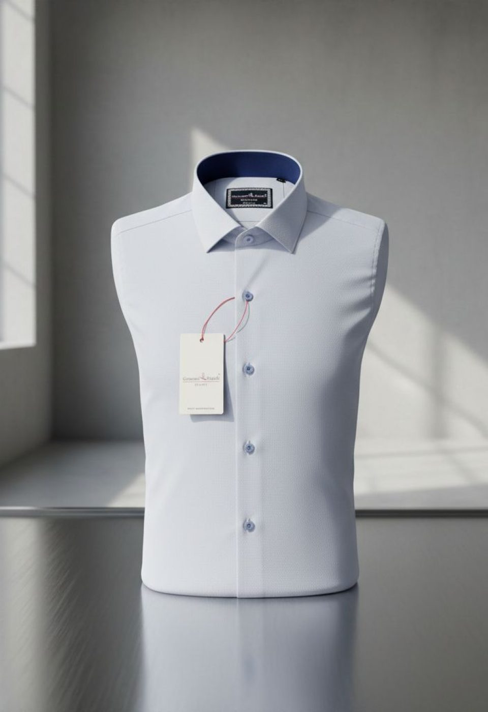 Slim Fit Kısa Kol Desenli Armürlü Jakar Erkek Gömlek 3GMK321413003