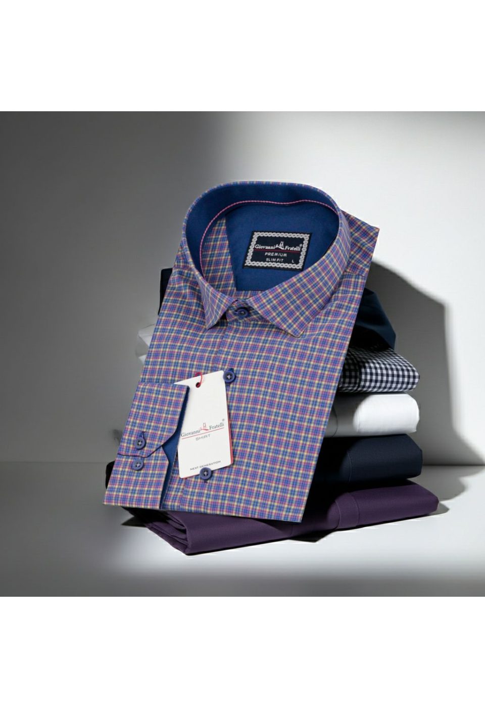 Slim Fit Uzun Kol Desenli Erkek Gömlek 3GMK311436003 - Giovanni Fratelli