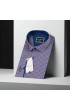 Slim Fit Uzun Kol Desenli Erkek Gömlek 3GMK311436003