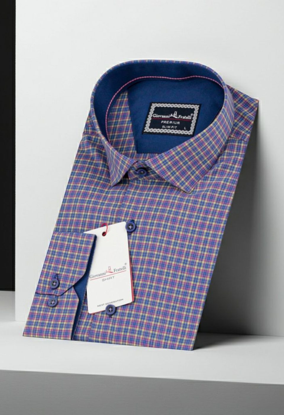 Slim Fit Uzun Kol Desenli Erkek Gömlek 3GMK311436003