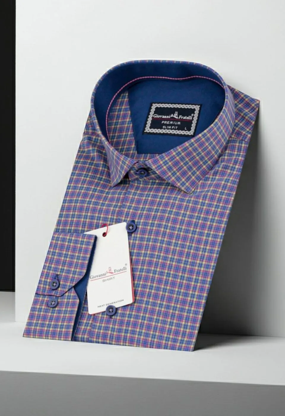 Slim Fit Uzun Kol Desenli Erkek Gömlek 3GMK311436003