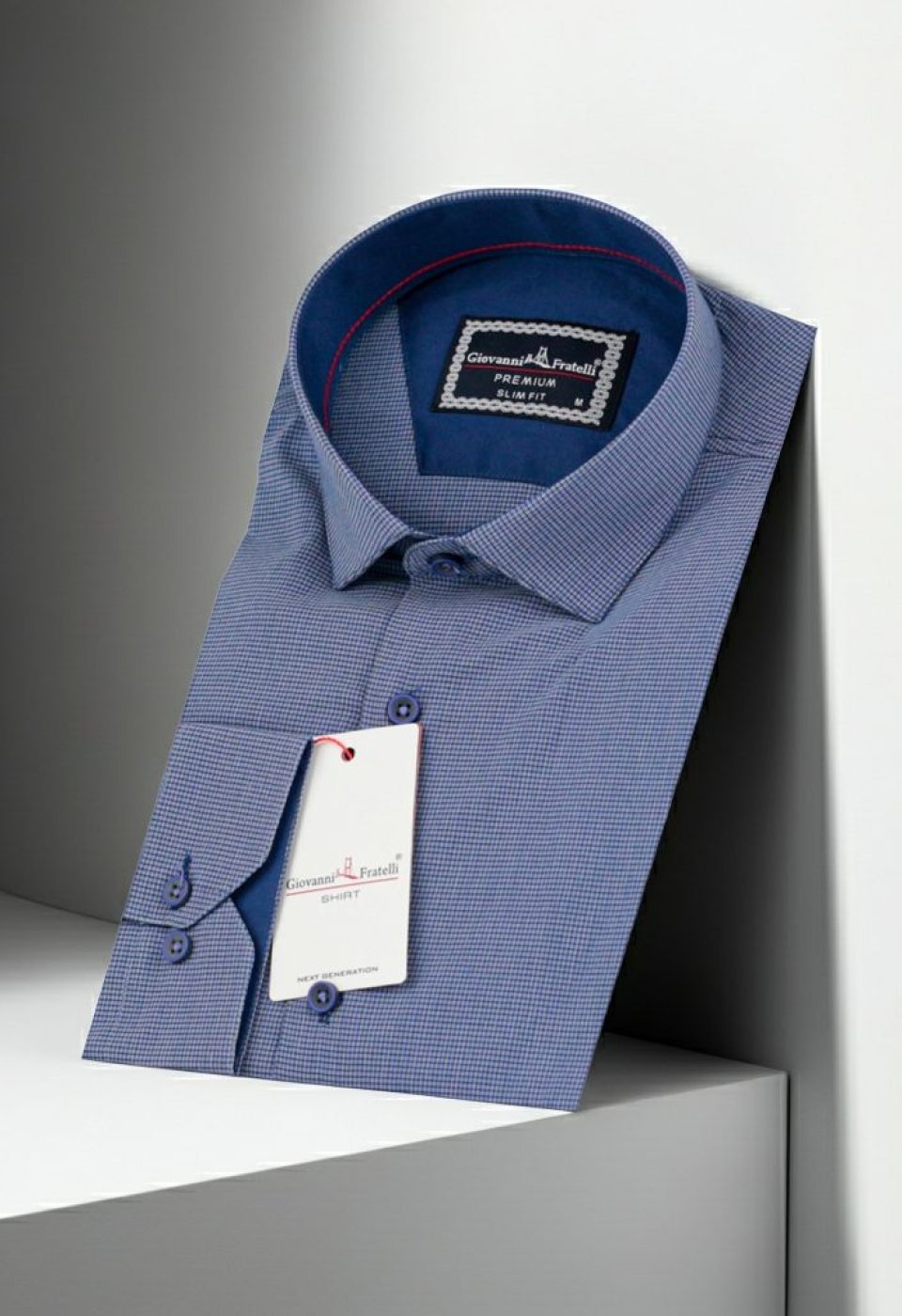 Slim Fit Uzun Kol Desenli Erkek Gömlek 3GMK311436005 - Giovanni Fratelli