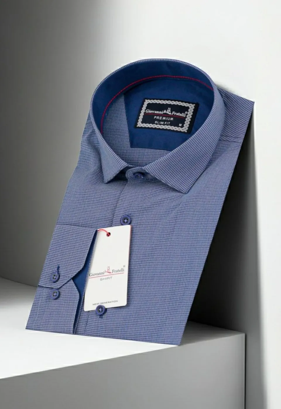 Slim Fit Uzun Kol Desenli Erkek Gömlek 3GMK311436005 - Giovanni Fratelli