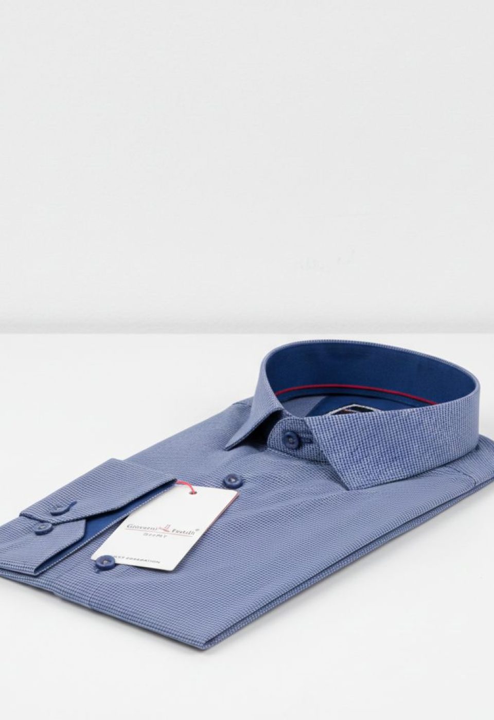 Slim Fit Uzun Kol Desenli Erkek Gömlek 3GMK311436005