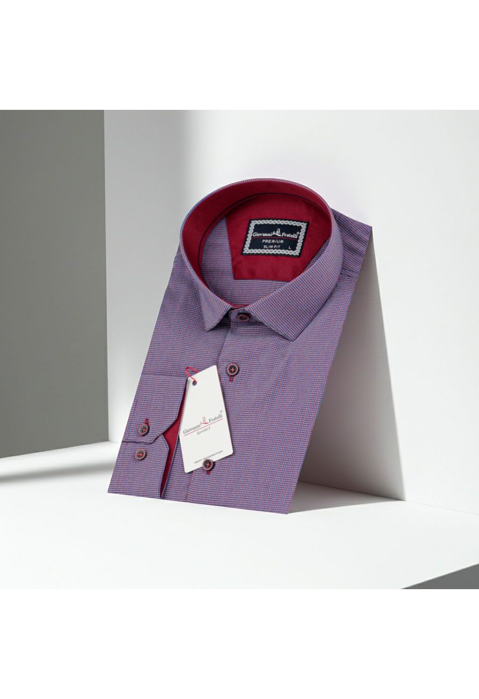 Slim Fit Uzun Kol Desenli Erkek Gömlek 3GMK311436011 - Giovanni Fratelli