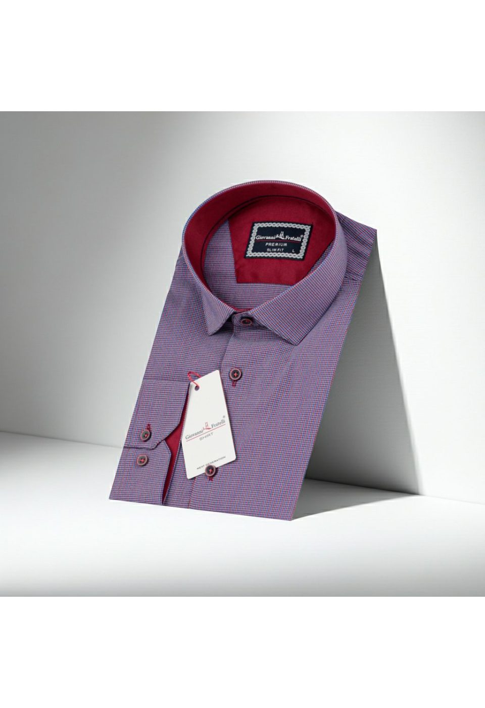 Slim Fit Uzun Kol Desenli Erkek Gömlek 3GMK311436011 - Giovanni Fratelli