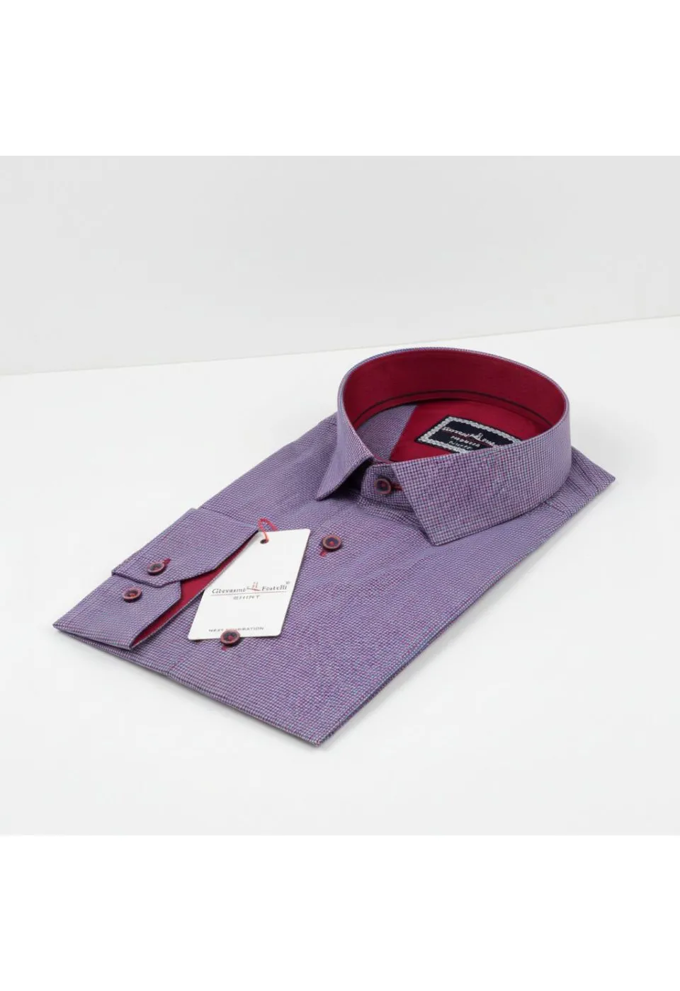 Slim Fit Uzun Kol Desenli Erkek Gömlek 3GMK311436011 - Giovanni Fratelli
