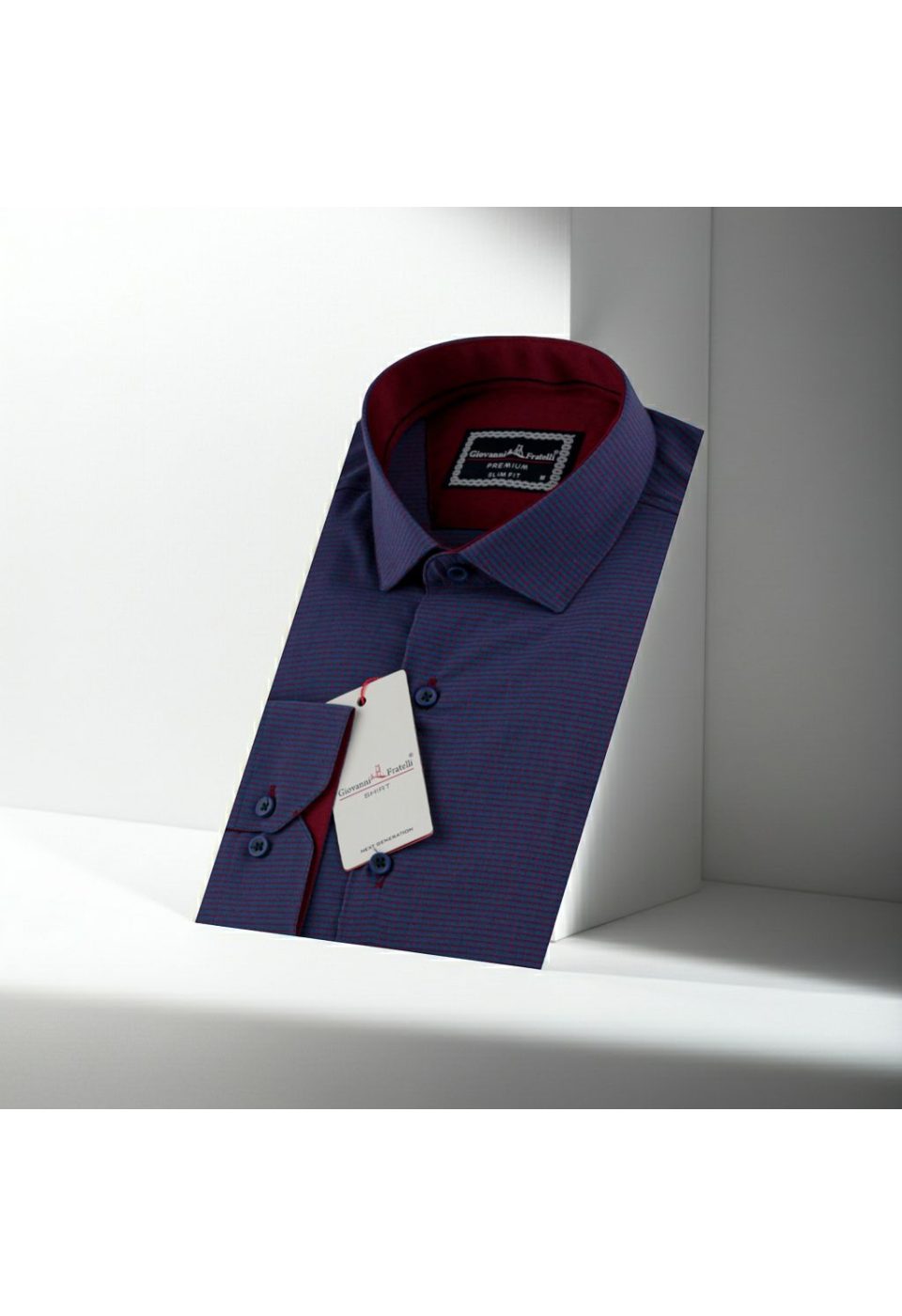 Slim Fit Uzun Kol Desenli Erkek Gömlek 3GMK311436012 - Giovanni Fratelli