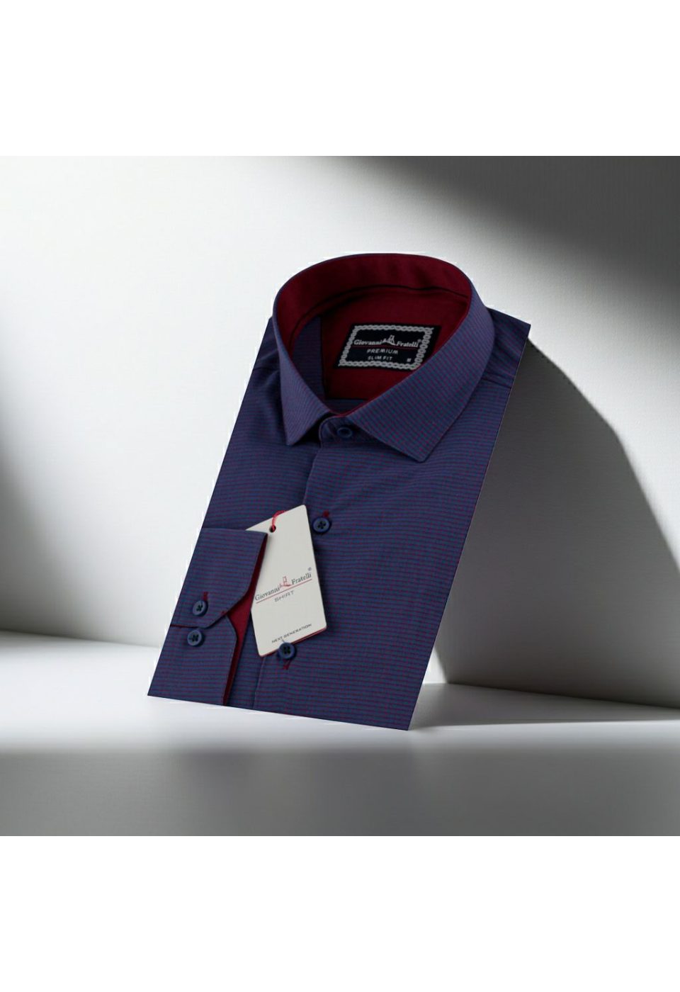 Slim Fit Uzun Kol Desenli Erkek Gömlek 3GMK311436012 - Giovanni Fratelli